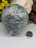 Large Feather Fluorite Sphere Full of Feather Inclusions