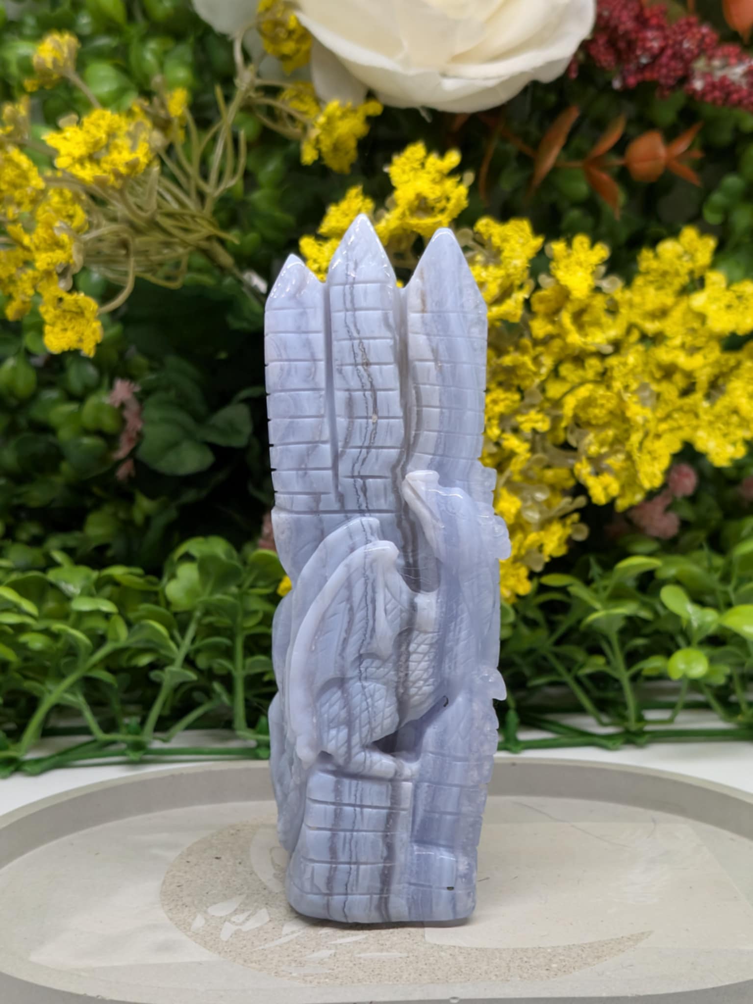 Blue Lace Agate Dragon