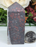 Red Poppy Jasper Tower
