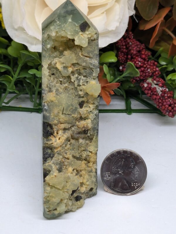 Prehnite Tower with Epidote