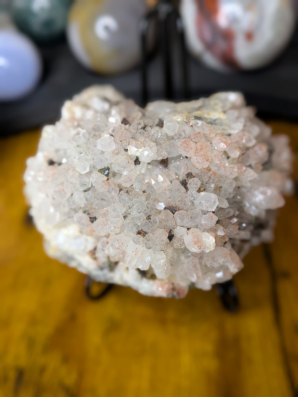 Red Hematoid Quartz Cluster