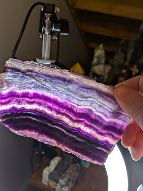 Banded Fluorite Slab