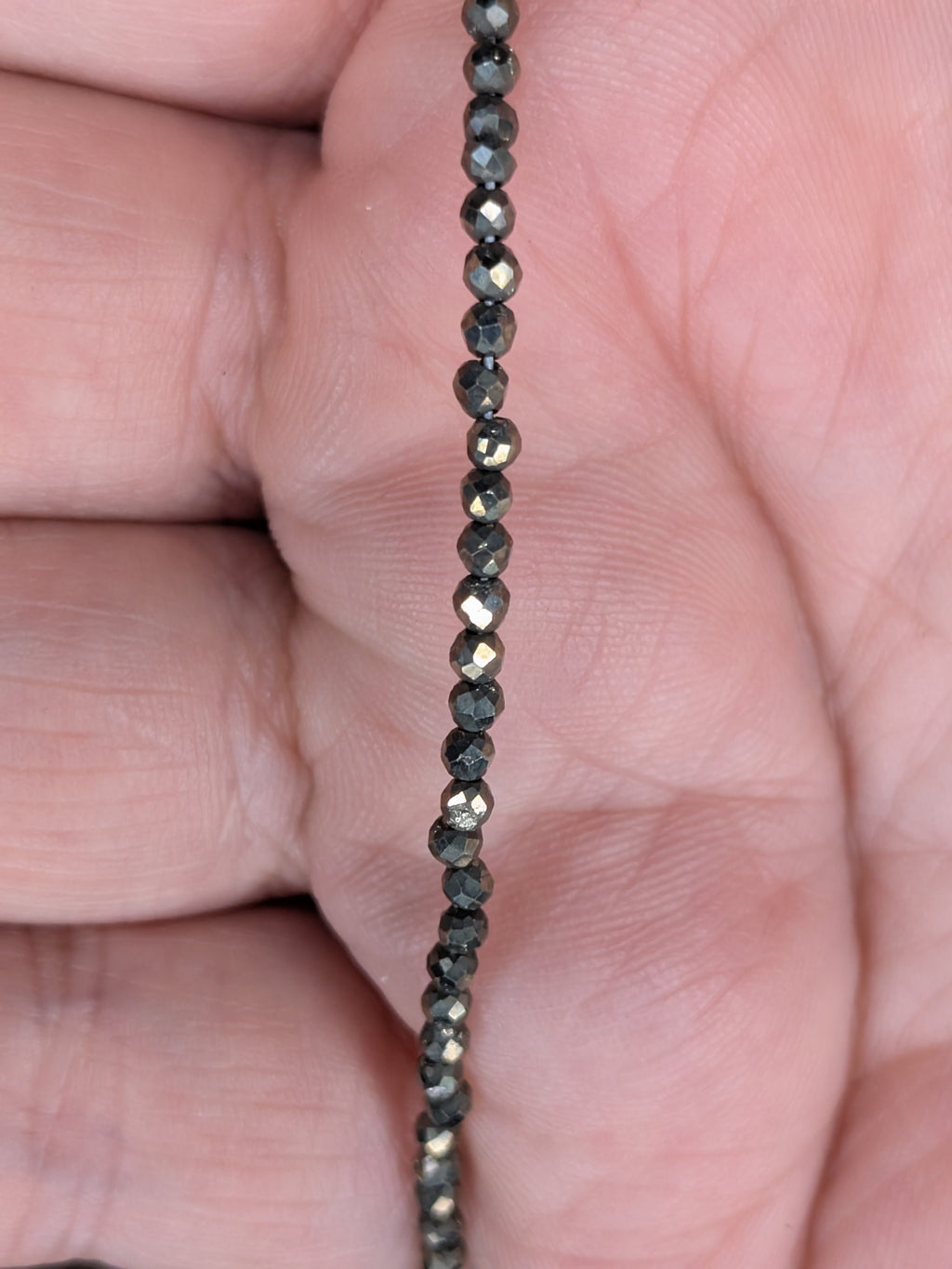 Garnet Faceted Beaded Anklet