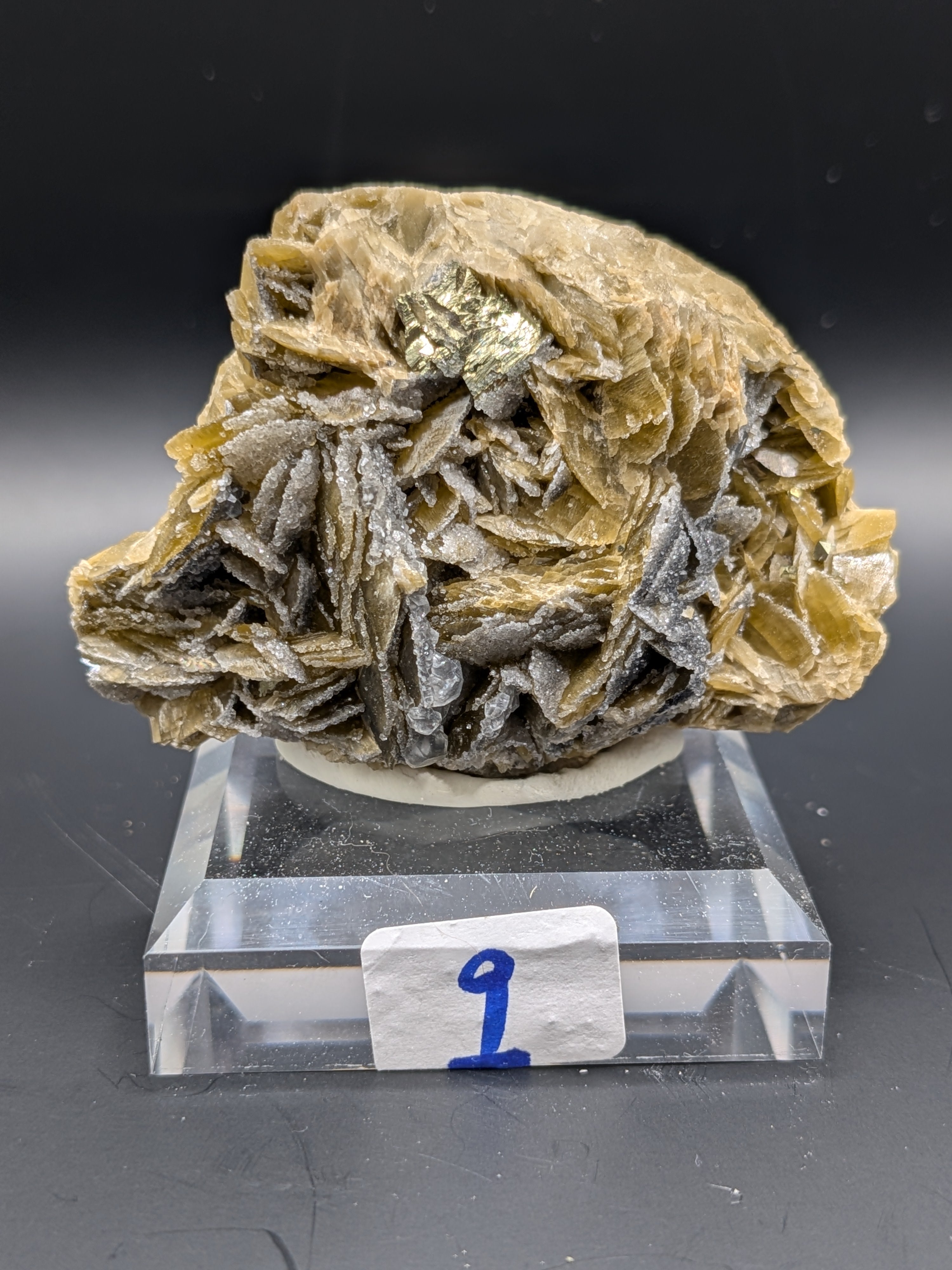 Sugar Black and Brown Siderite with Chalcopyrite