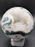 Moss Agate Druzy Sphere