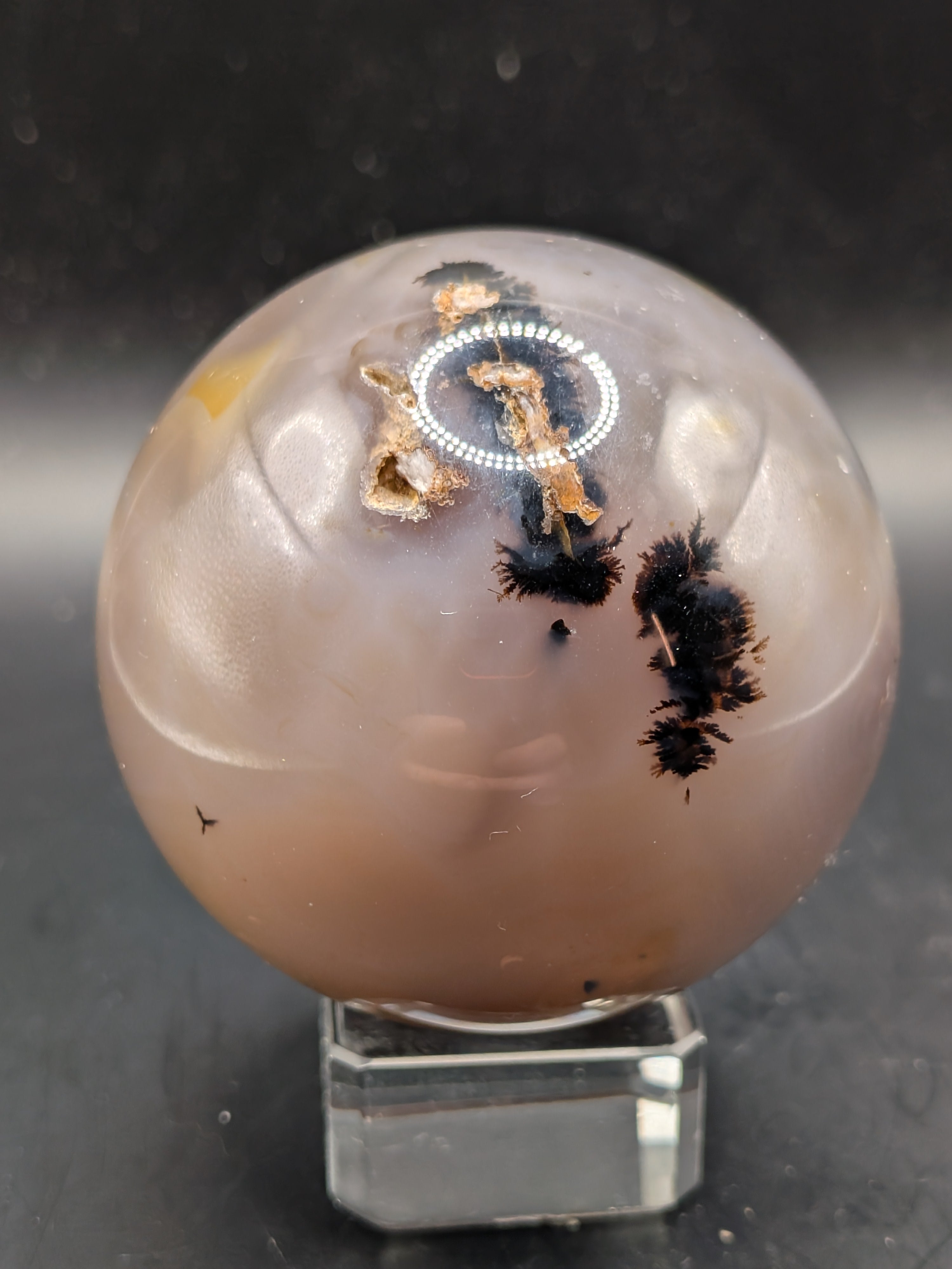 Dendritic Agate Sphere