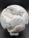 Moss Agate Druzy Sphere