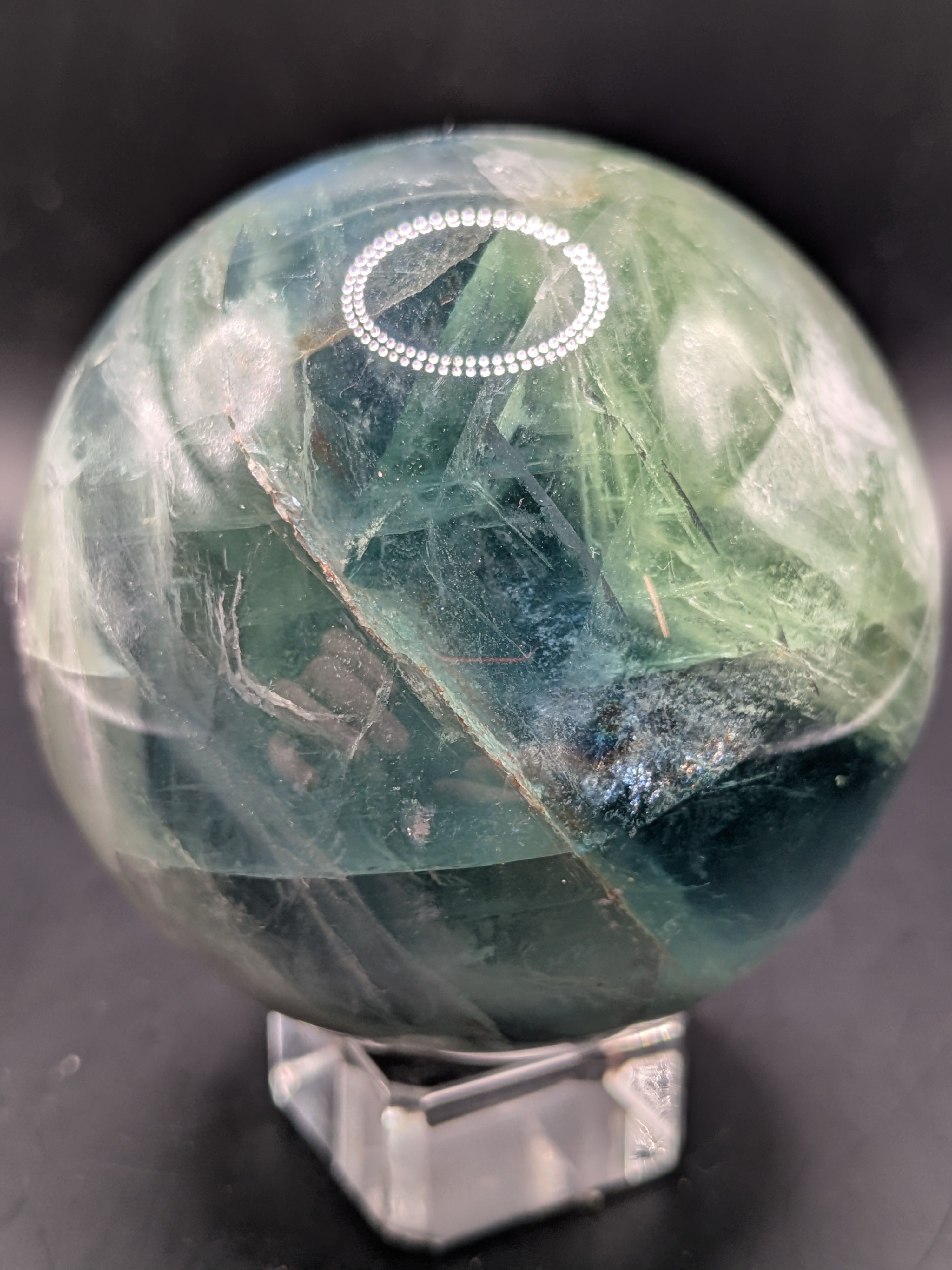 Green Fluorite Sphere