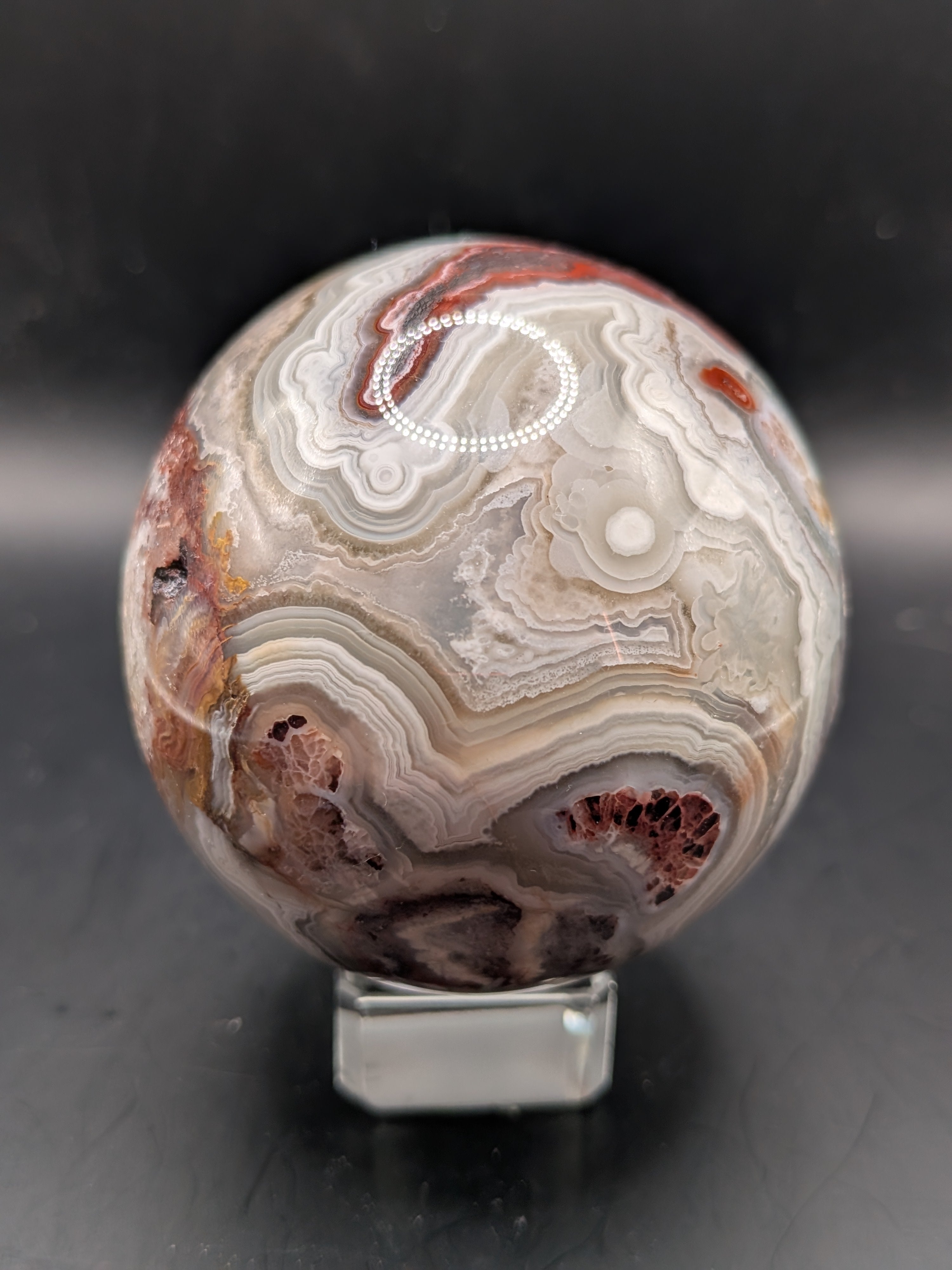 Crazy Lace Agate Sphere